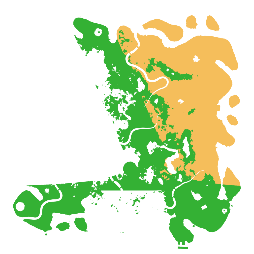 Biome Rust Map: Procedural Map, Size: 4950, Seed: 102707