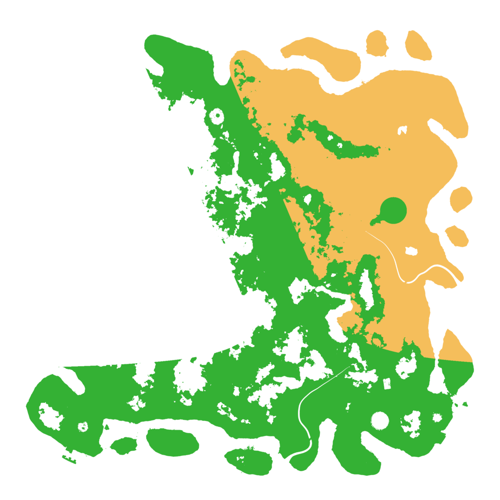 Biome Rust Map: Procedural Map, Size: 4950, Seed: 102707