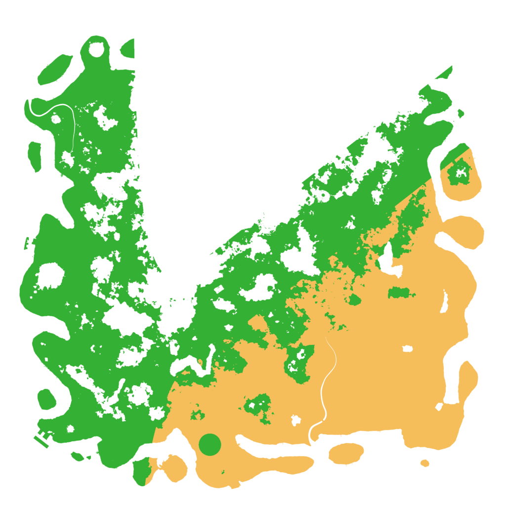 Biome Rust Map: Procedural Map, Size: 6000, Seed: 67385456