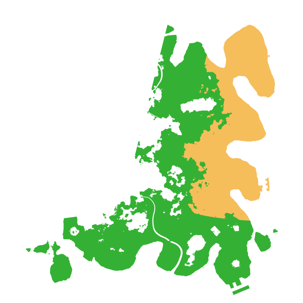 Biome Rust Map: Procedural Map, Size: 3500, Seed: 6727198