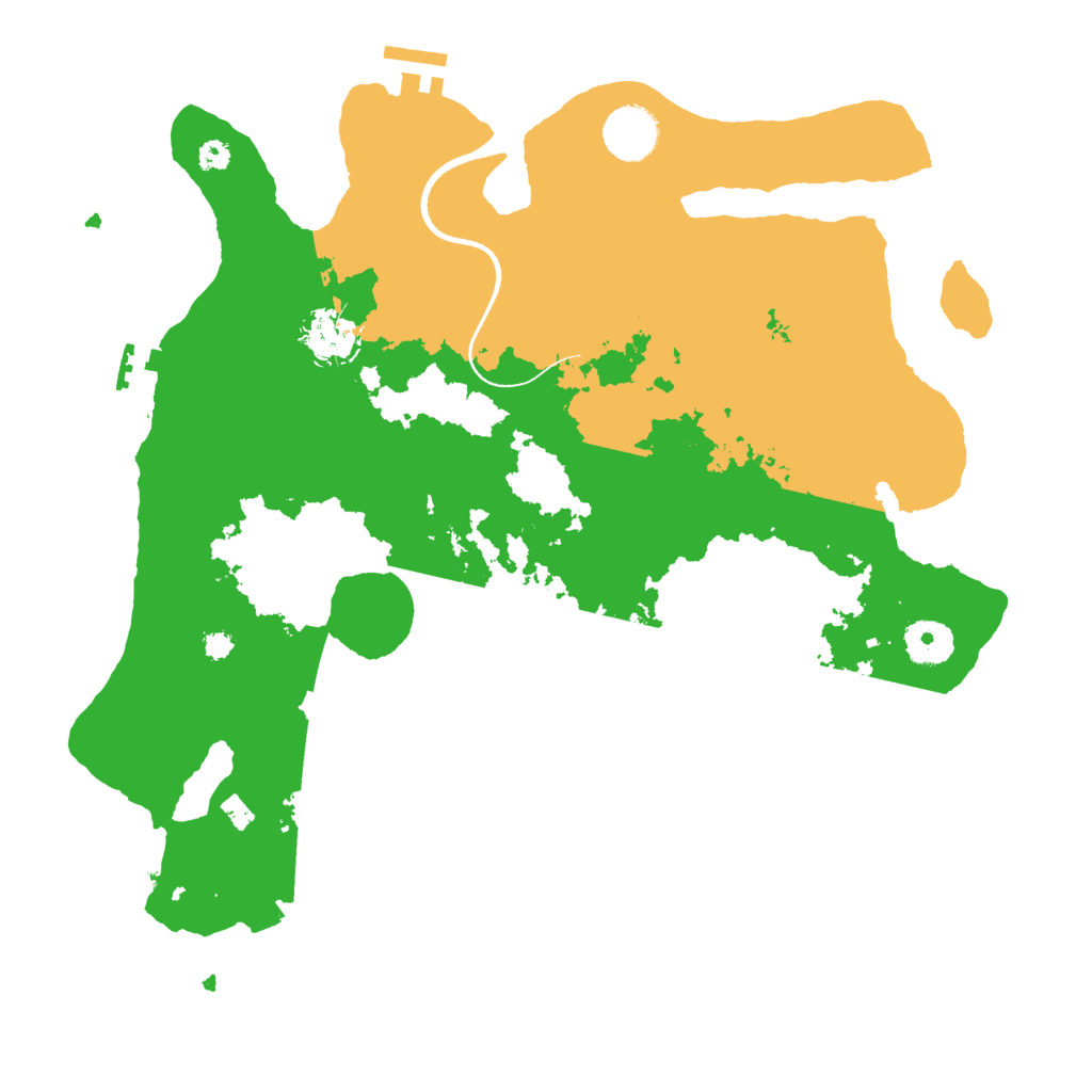 Biome Rust Map: Procedural Map, Size: 3500, Seed: 1319822169