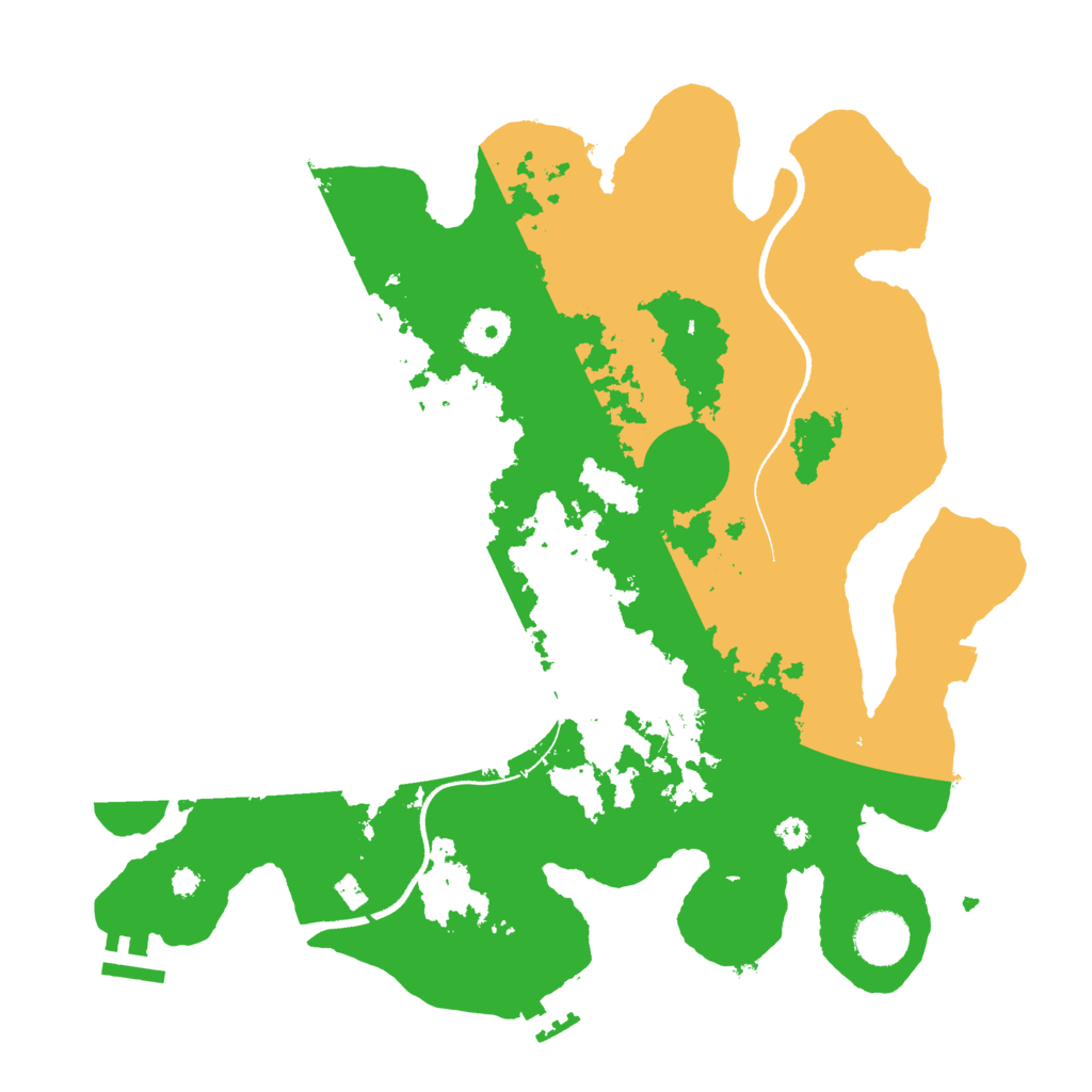 Biome Rust Map: Procedural Map, Size: 3500, Seed: 654198595