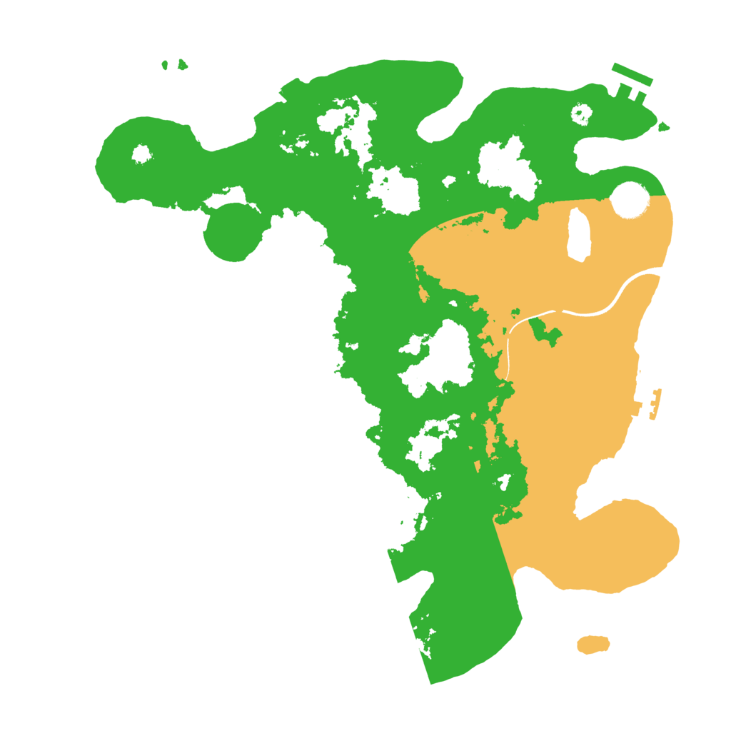 Biome Rust Map: Procedural Map, Size: 3500, Seed: 29648511