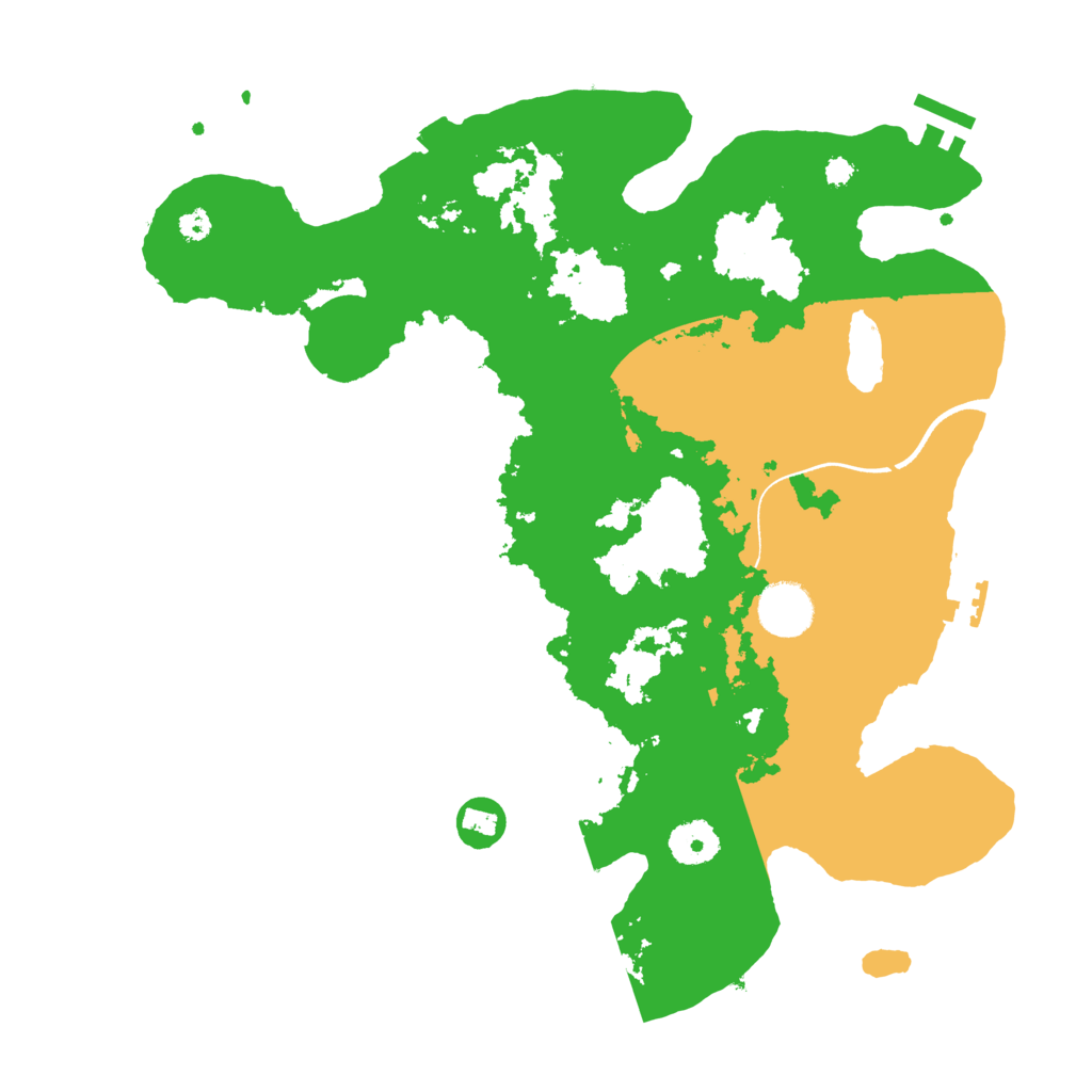 Biome Rust Map: Procedural Map, Size: 3500, Seed: 29648511