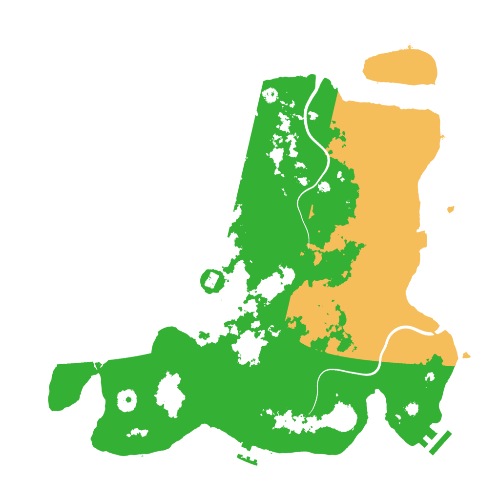 Biome Rust Map: Procedural Map, Size: 3500, Seed: 659466740