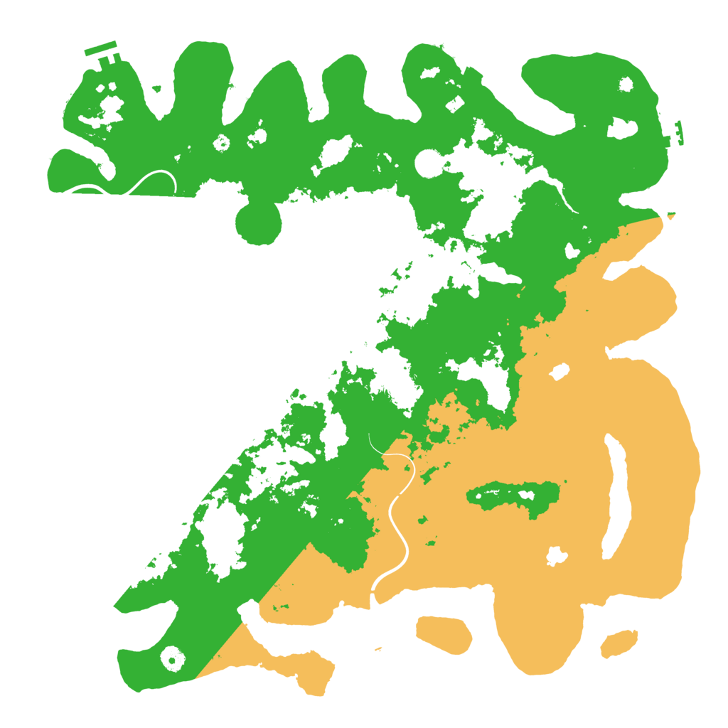 Biome Rust Map: Procedural Map, Size: 4500, Seed: 351786516