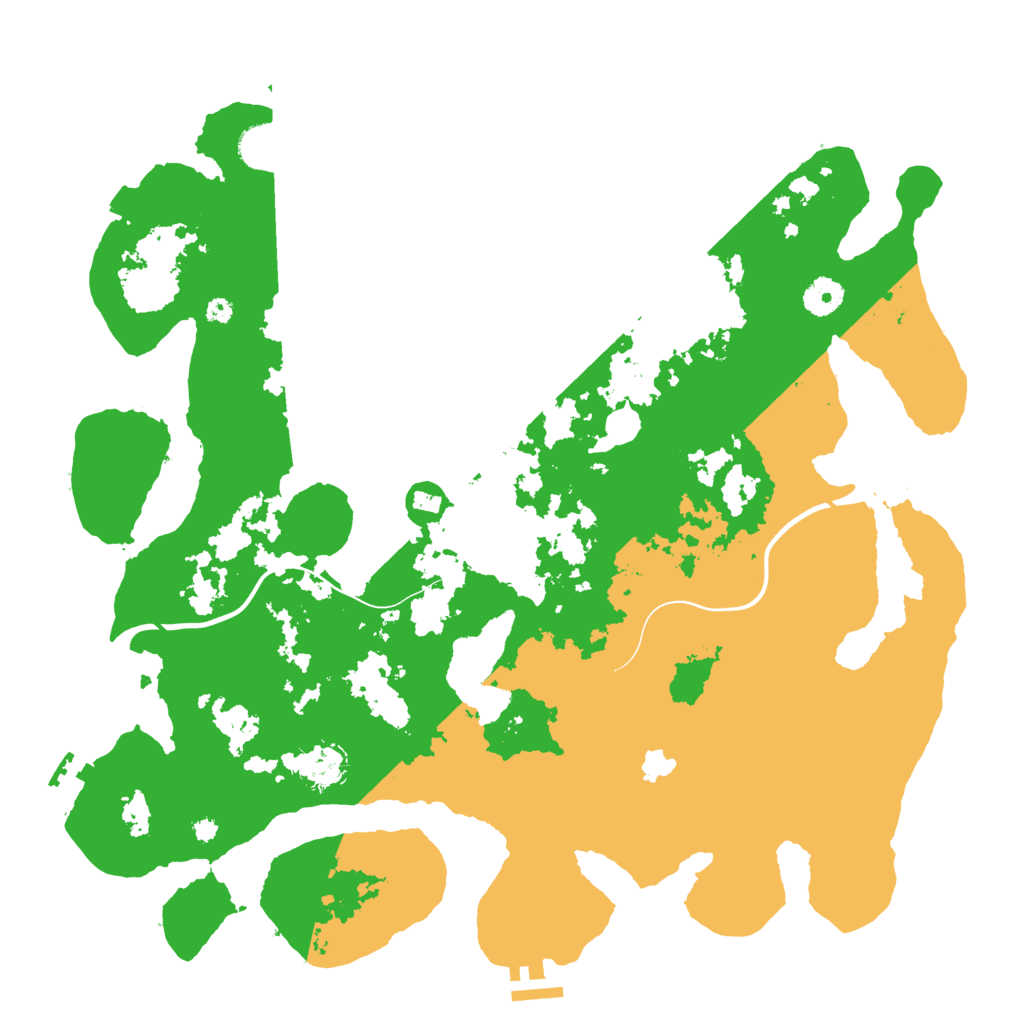 Biome Rust Map: Procedural Map, Size: 4000, Seed: 20241005