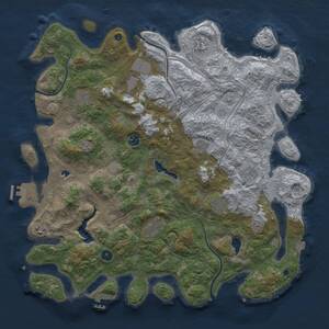 Thumbnail Rust Map: Procedural Map, Size: 4550, Seed: 66567879, 16 Monuments