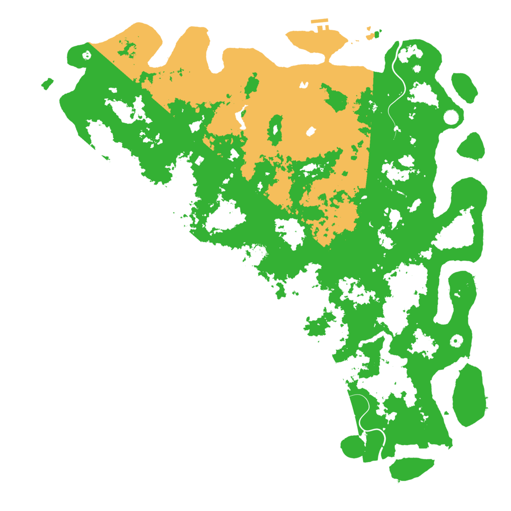 Biome Rust Map: Procedural Map, Size: 6000, Seed: 1660253581