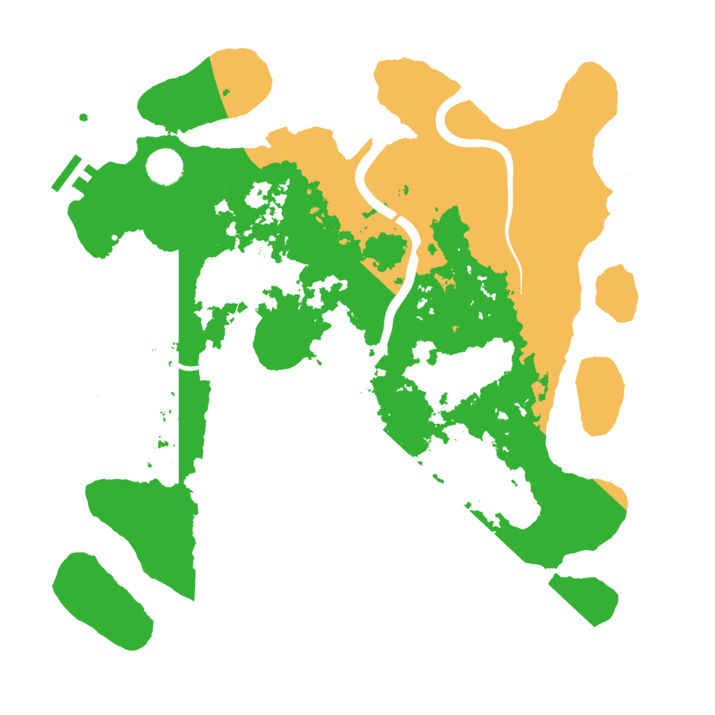 Biome Rust Map: Procedural Map, Size: 3500, Seed: 2377