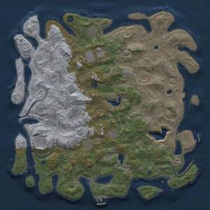 Thumbnail Rust Map: Procedural Map, Size: 4800, Seed: 48000, 17 Monuments