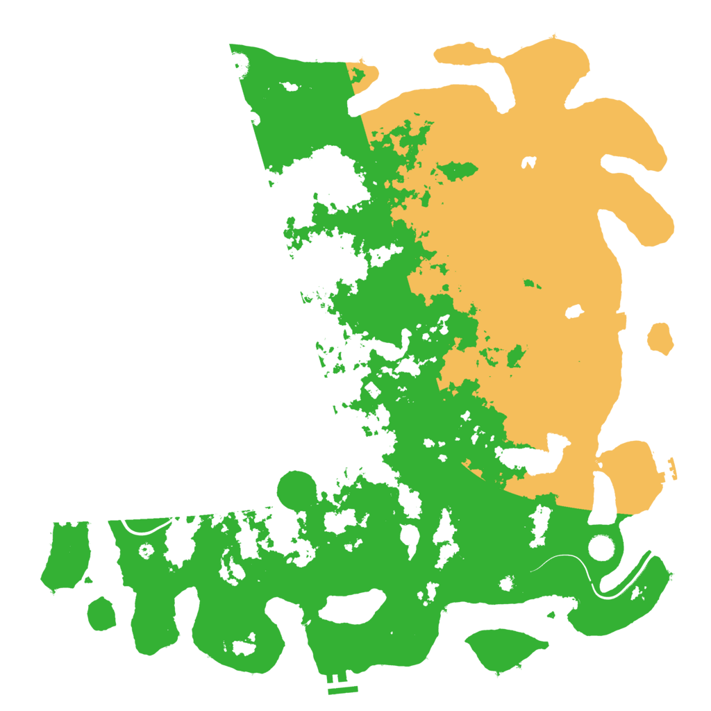 Biome Rust Map: Procedural Map, Size: 4800, Seed: 48000