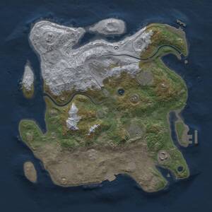 Thumbnail Rust Map: Procedural Map, Size: 3250, Seed: 1549566921, 12 Monuments