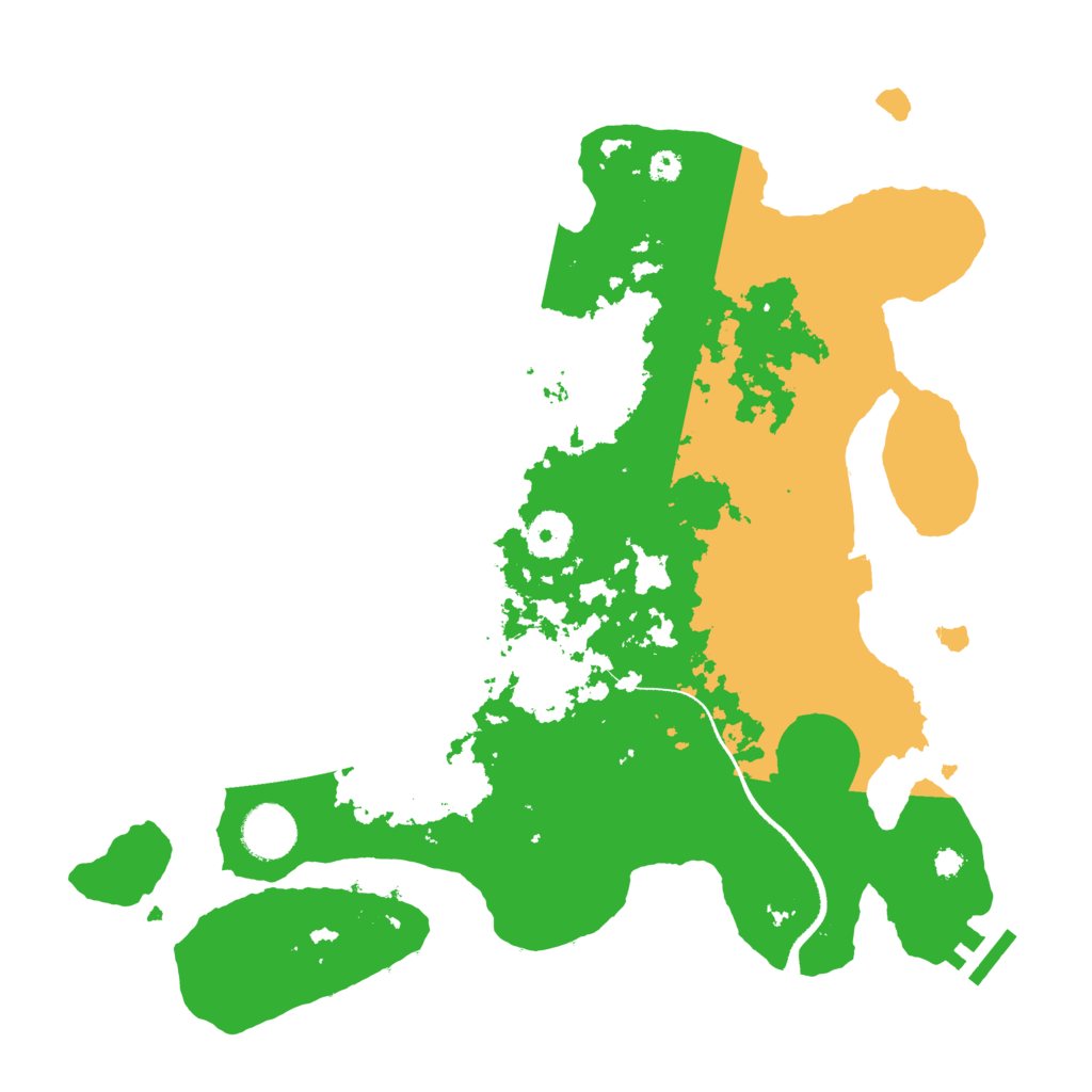 Biome Rust Map: Procedural Map, Size: 3500, Seed: 1762824333