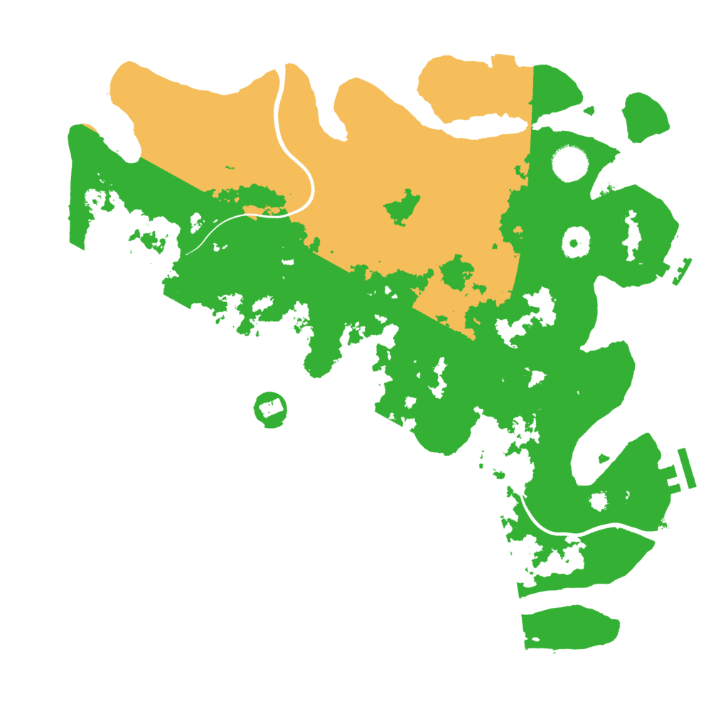 Biome Rust Map: Procedural Map, Size: 3600, Seed: 2174369