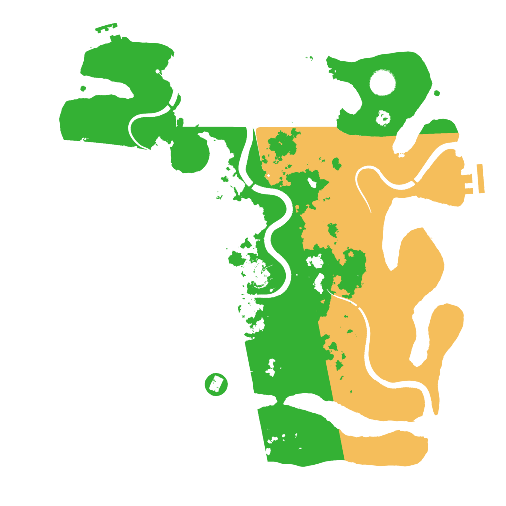 Biome Rust Map: Procedural Map, Size: 3500, Seed: 126456279
