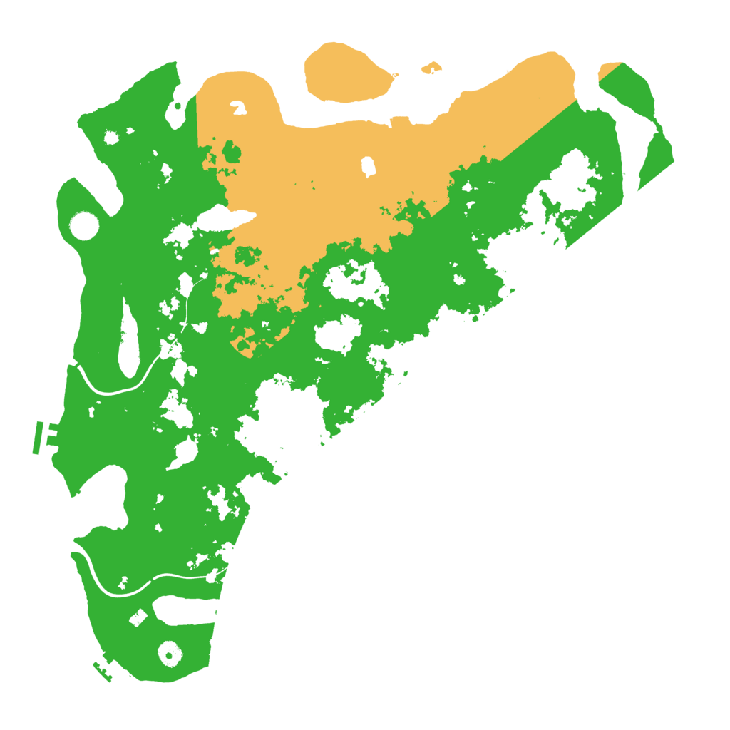 Biome Rust Map: Procedural Map, Size: 4500, Seed: 316931