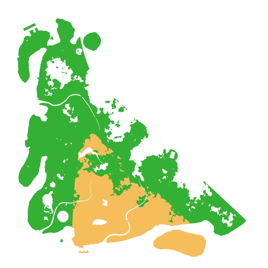 Biome Rust Map: Procedural Map, Size: 4200, Seed: 55397195