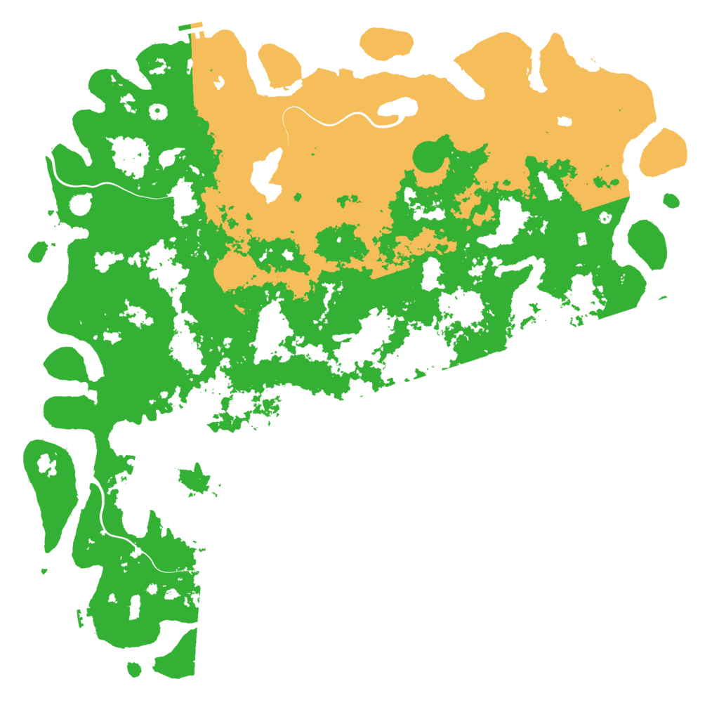 Biome Rust Map: Procedural Map, Size: 6000, Seed: 1298836488