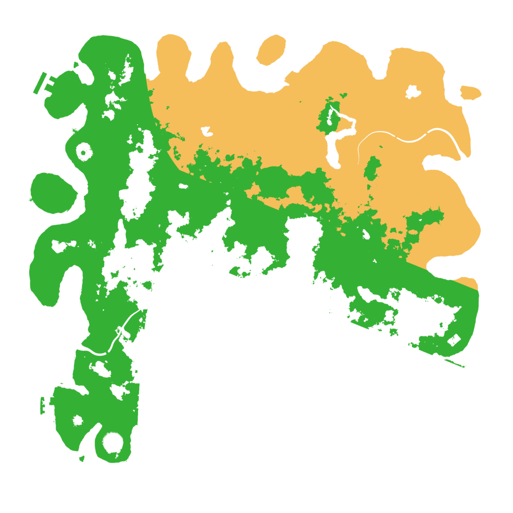 Biome Rust Map: Procedural Map, Size: 4500, Seed: 520936229