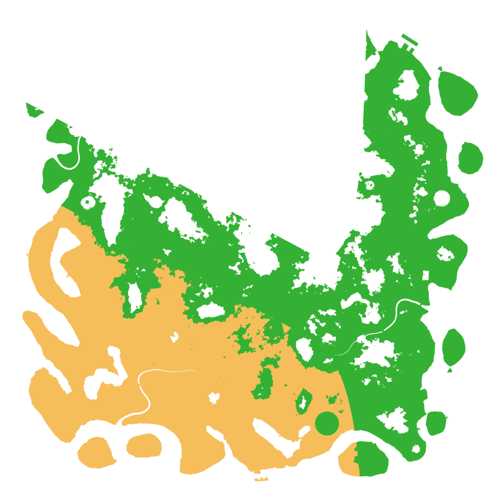 Biome Rust Map: Procedural Map, Size: 5500, Seed: 283754981