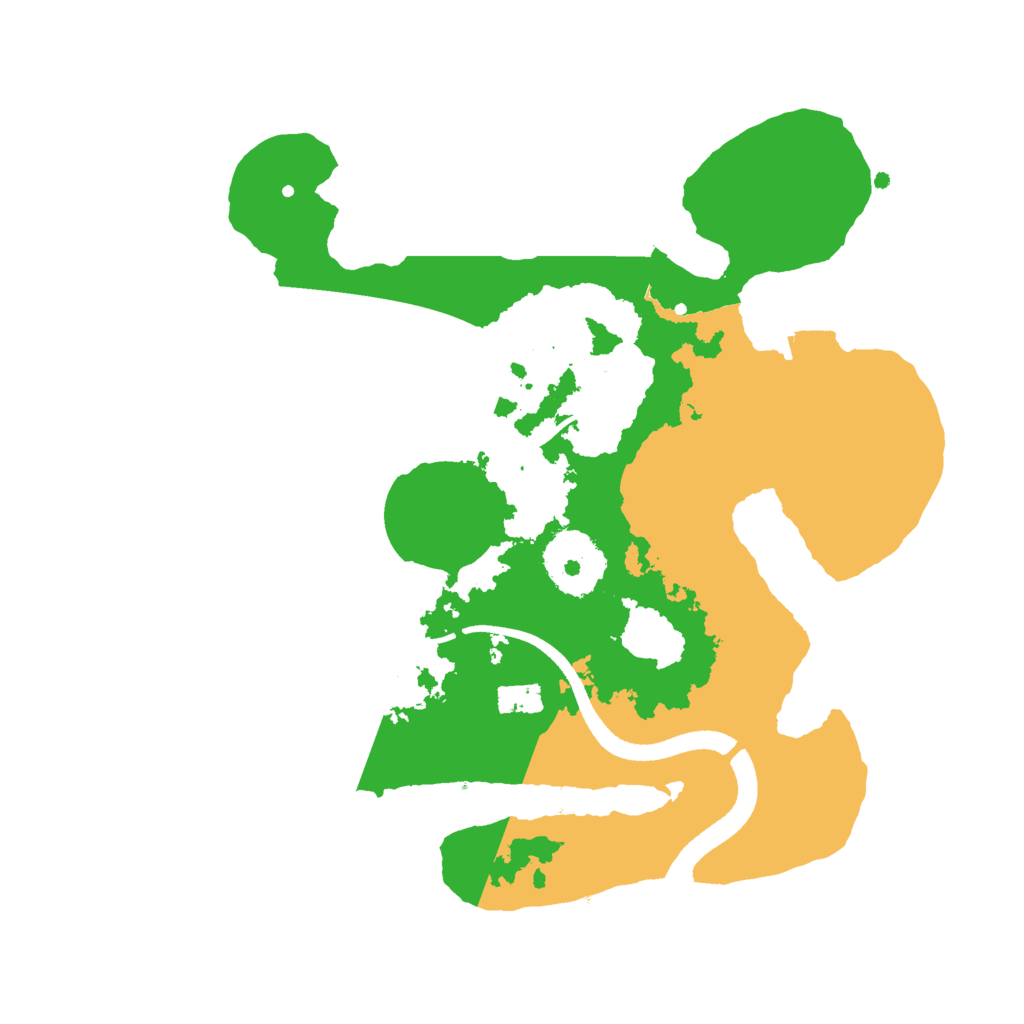 Biome Rust Map: Procedural Map, Size: 2500, Seed: 3453465