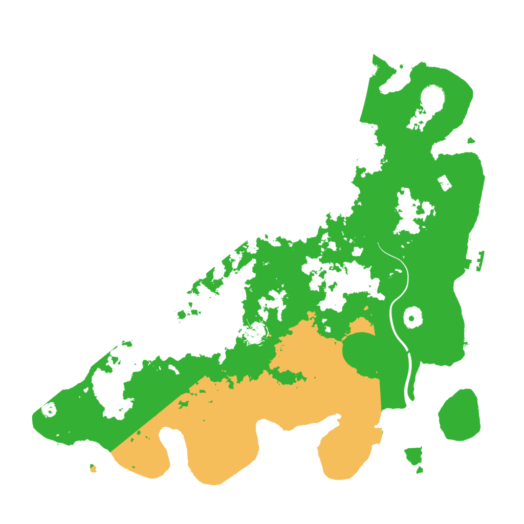 Biome Rust Map: Procedural Map, Size: 3800, Seed: 162092