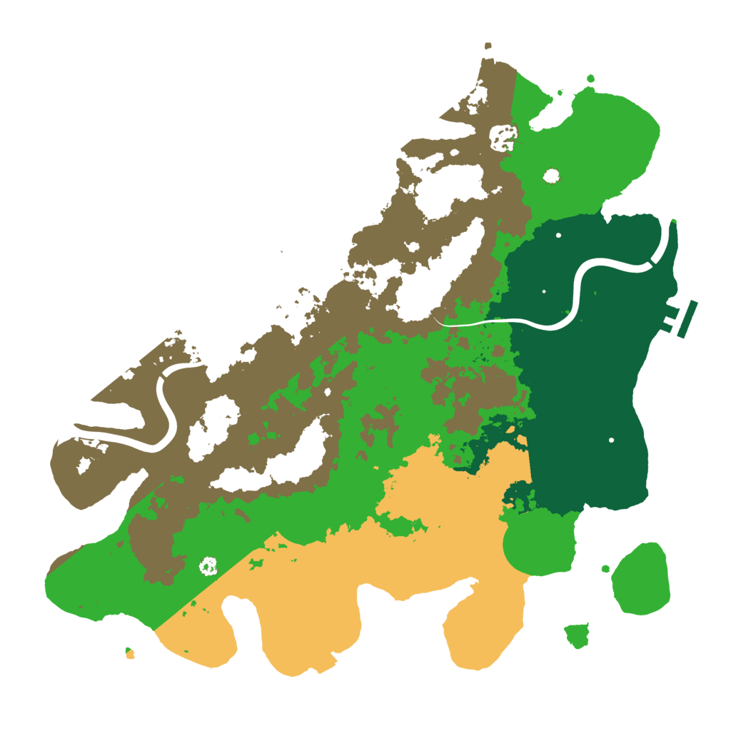 Biome Rust Map: Procedural Map, Size: 3800, Seed: 162092