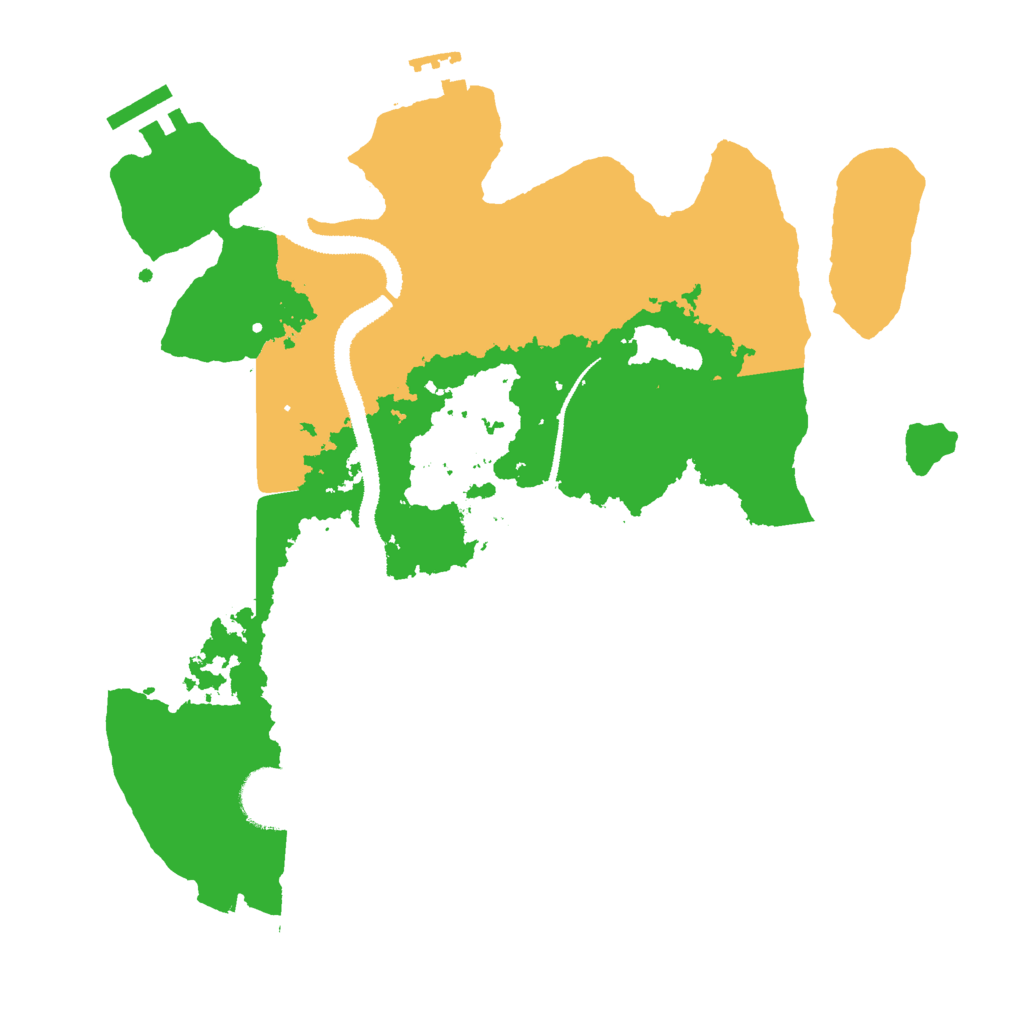 Biome Rust Map: Procedural Map, Size: 3000, Seed: 1658861423