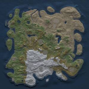 Thumbnail Rust Map: Procedural Map, Size: 4250, Seed: 1074721047, 15 Monuments