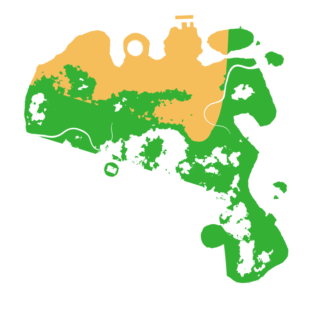 Biome Rust Map: Procedural Map, Size: 3500, Seed: 839325802