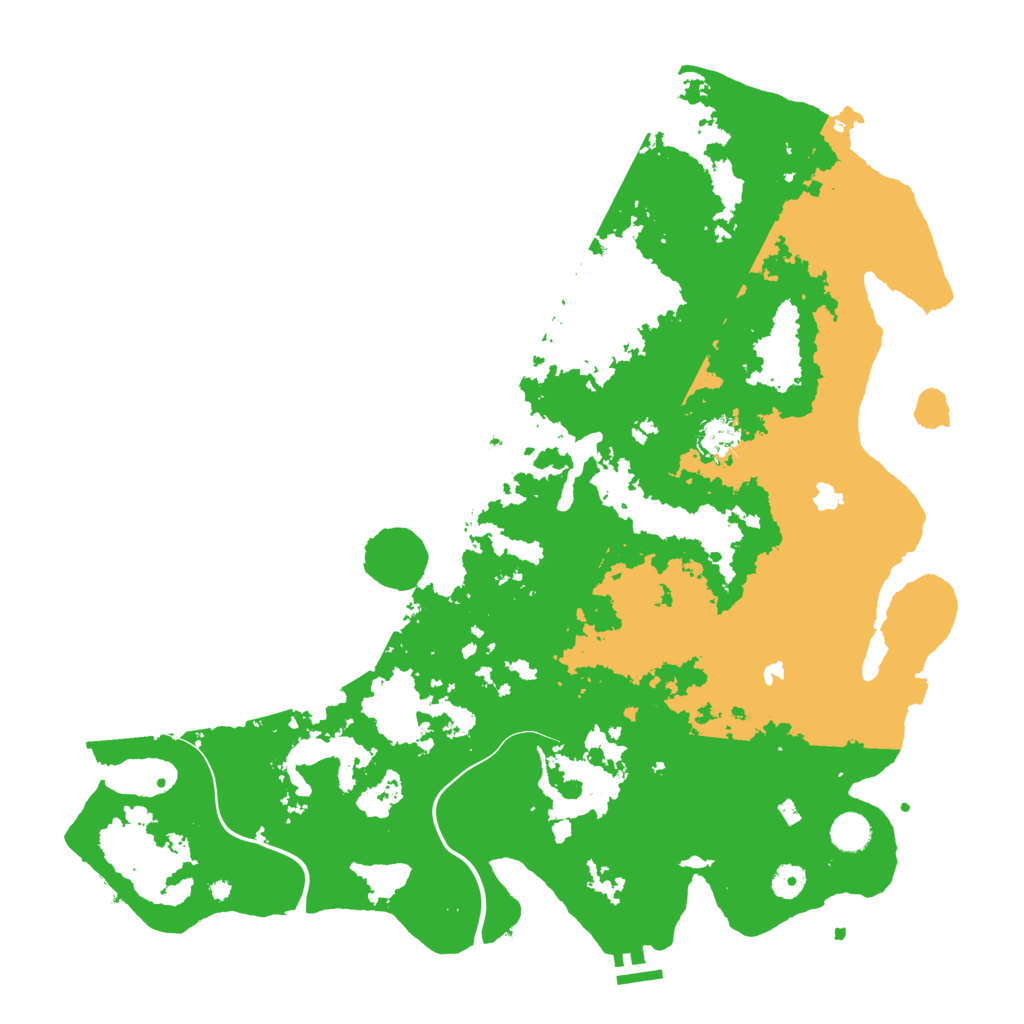 Biome Rust Map: Procedural Map, Size: 4500, Seed: 1206844577