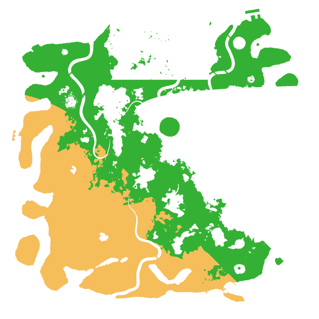 Biome Rust Map: Procedural Map, Size: 4500, Seed: 1687266745