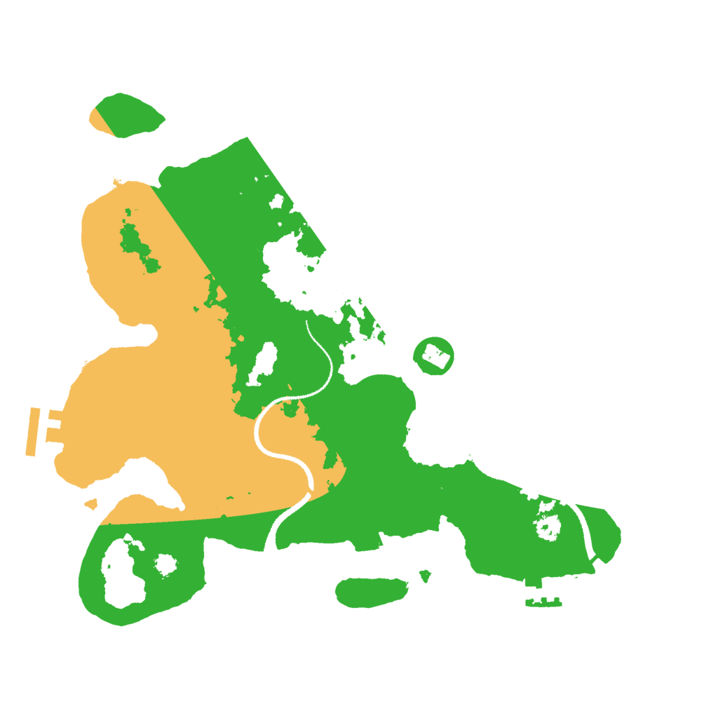 Biome Rust Map: Procedural Map, Size: 3000, Seed: 579320135