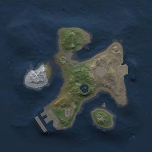 Thumbnail Rust Map: Procedural Map, Size: 1750, Seed: 721629483, 2 Monuments