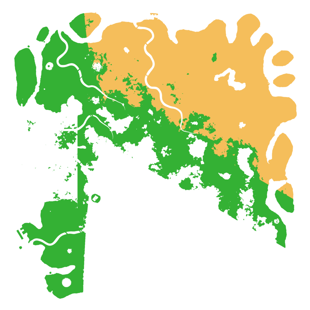 Biome Rust Map: Procedural Map, Size: 6000, Seed: 16969420