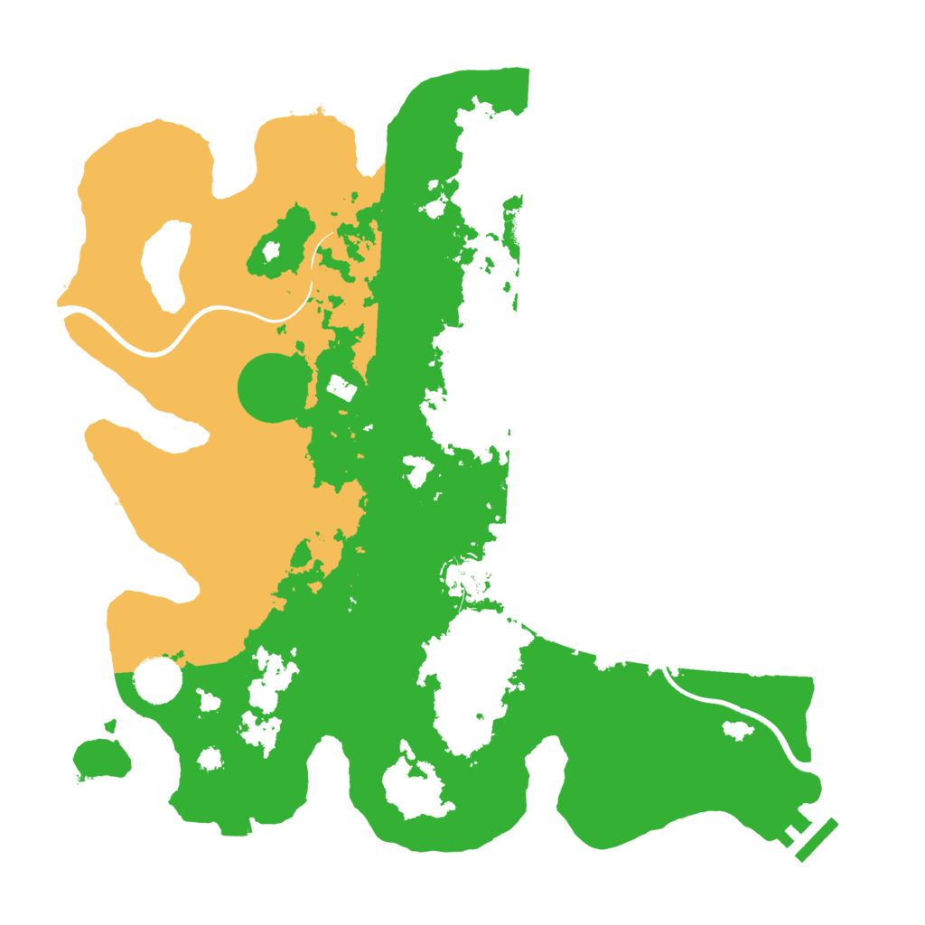 Biome Rust Map: Procedural Map, Size: 3500, Seed: 40065157