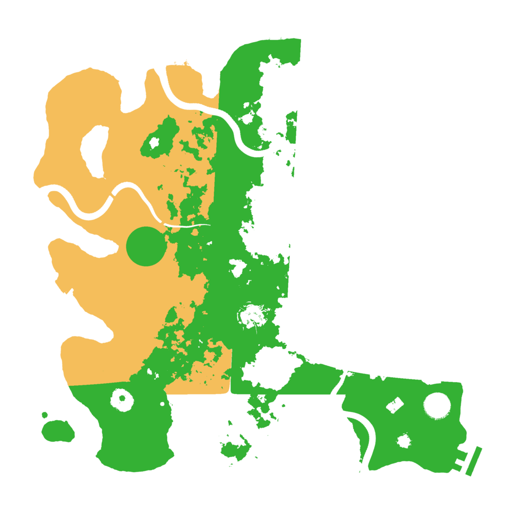 Biome Rust Map: Procedural Map, Size: 3500, Seed: 40065157