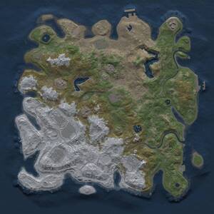 Thumbnail Rust Map: Procedural Map, Size: 4000, Seed: 362558040, 14 Monuments