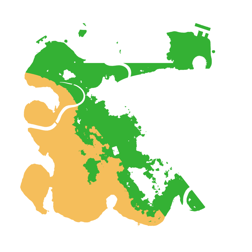 Biome Rust Map: Procedural Map, Size: 3200, Seed: 25679346