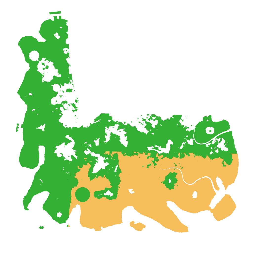 Biome Rust Map: Procedural Map, Size: 4500, Seed: 2101674518