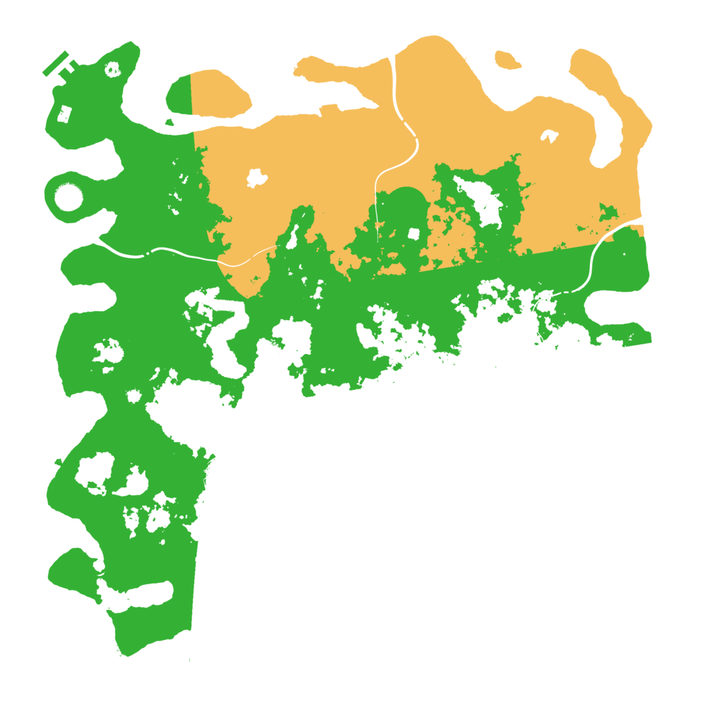 Biome Rust Map: Procedural Map, Size: 4500, Seed: 592755580