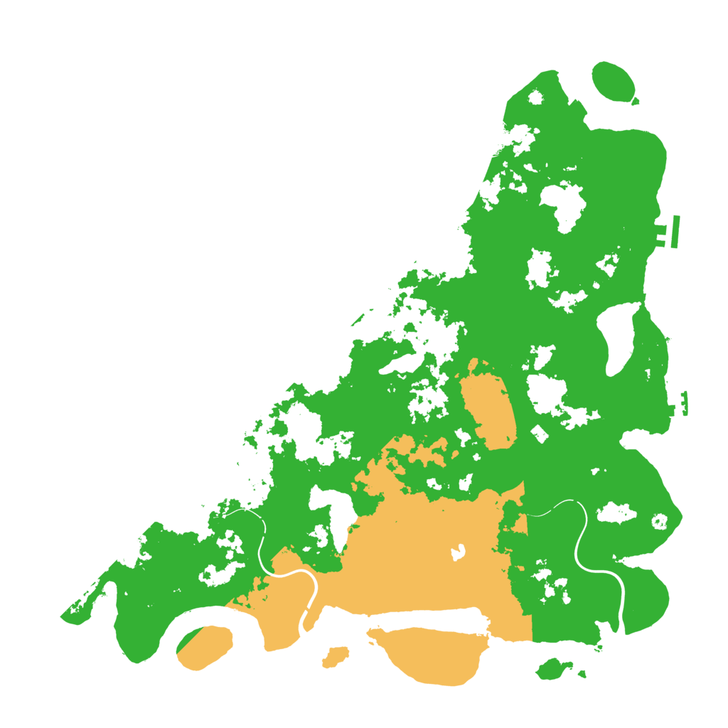 Biome Rust Map: Procedural Map, Size: 4500, Seed: 126046427