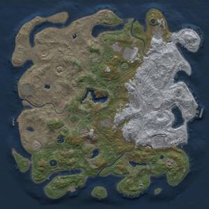 Thumbnail Rust Map: Procedural Map, Size: 4510, Seed: 644, 17 Monuments