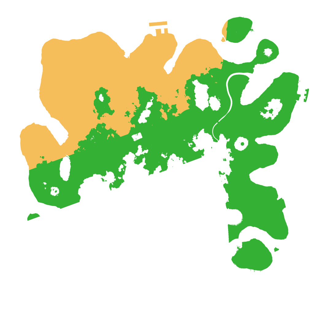 Biome Rust Map: Procedural Map, Size: 3500, Seed: 46323466