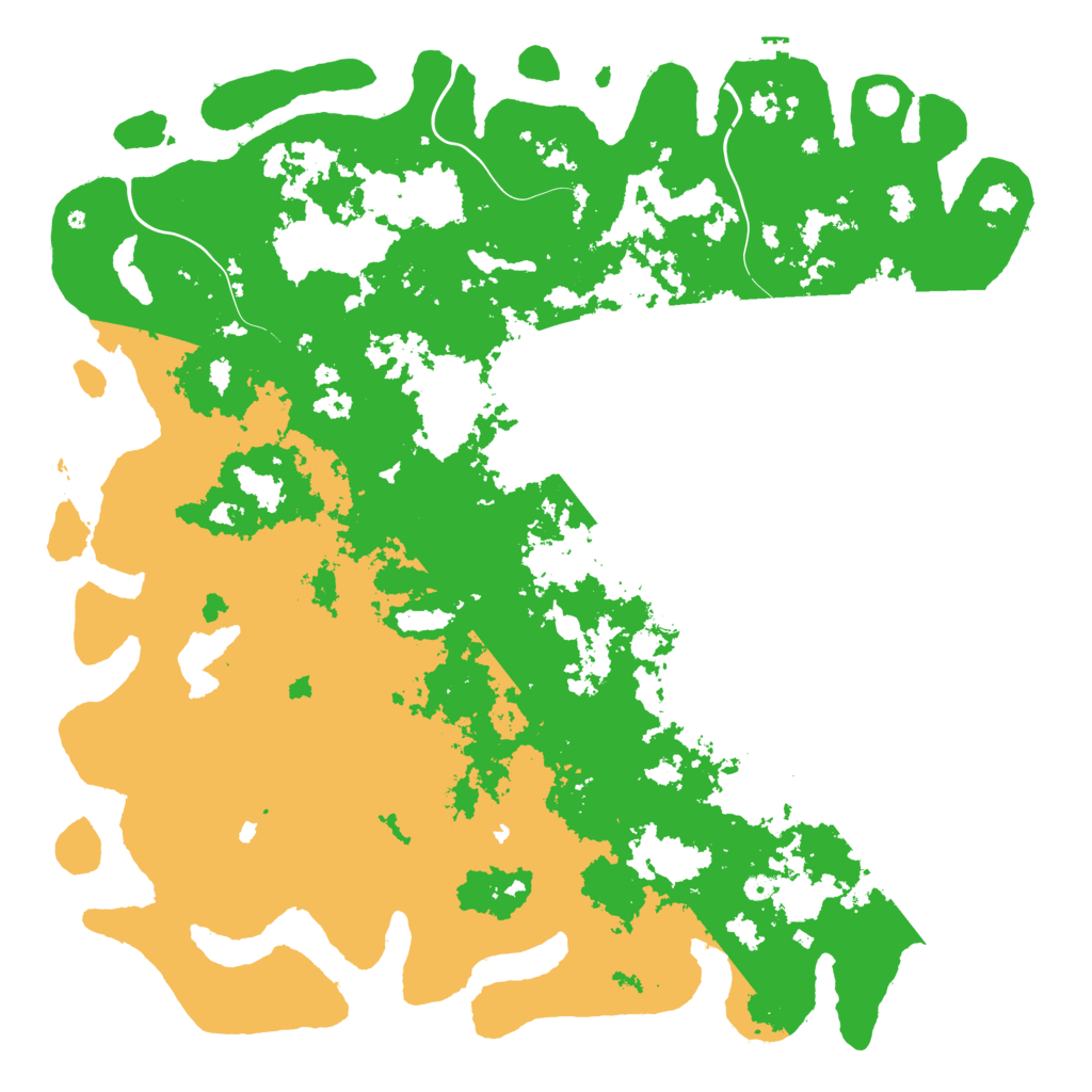 Biome Rust Map: Procedural Map, Size: 6000, Seed: 1186163181