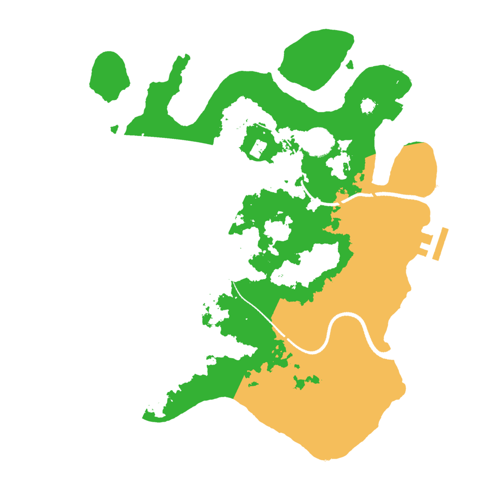 Biome Rust Map: Procedural Map, Size: 3000, Seed: 68823