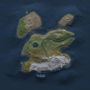 Thumbnail Rust Map: Procedural Map, Size: 1800, Seed: 1498508112, 2 Monuments