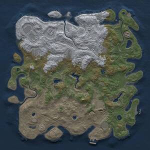 Thumbnail Rust Map: Procedural Map, Size: 4750, Seed: 681405351, 17 Monuments