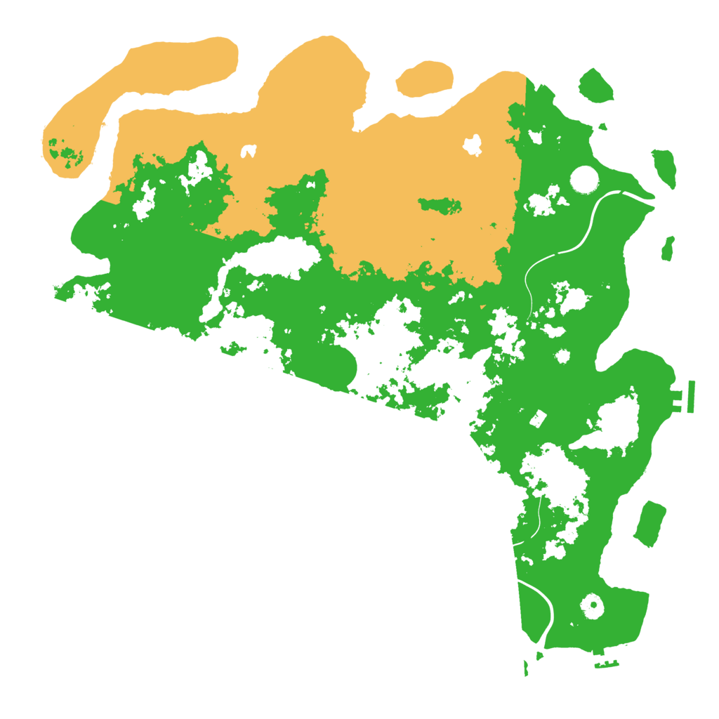 Biome Rust Map: Procedural Map, Size: 4500, Seed: 299105777